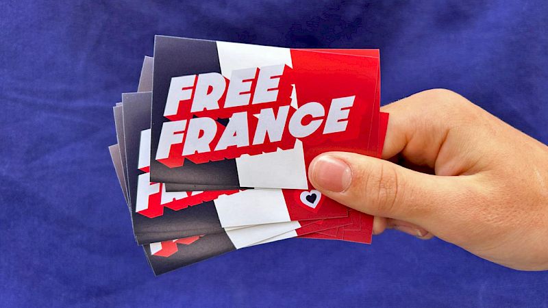 Petits stickers FREE FRANCE